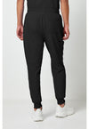 Black - Cherokee WW Originals Ultra Men Scrub Pants - Back View