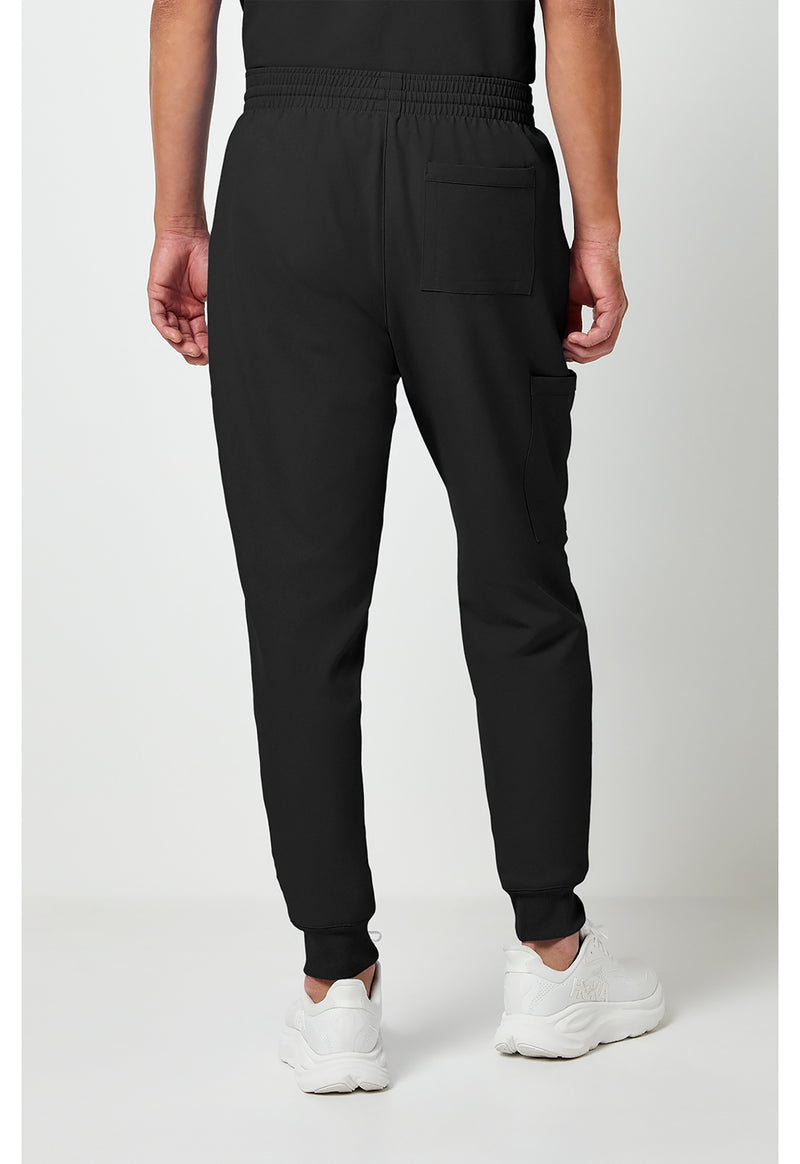 Black - Cherokee WW Originals Ultra Men Scrub Pants - Back View