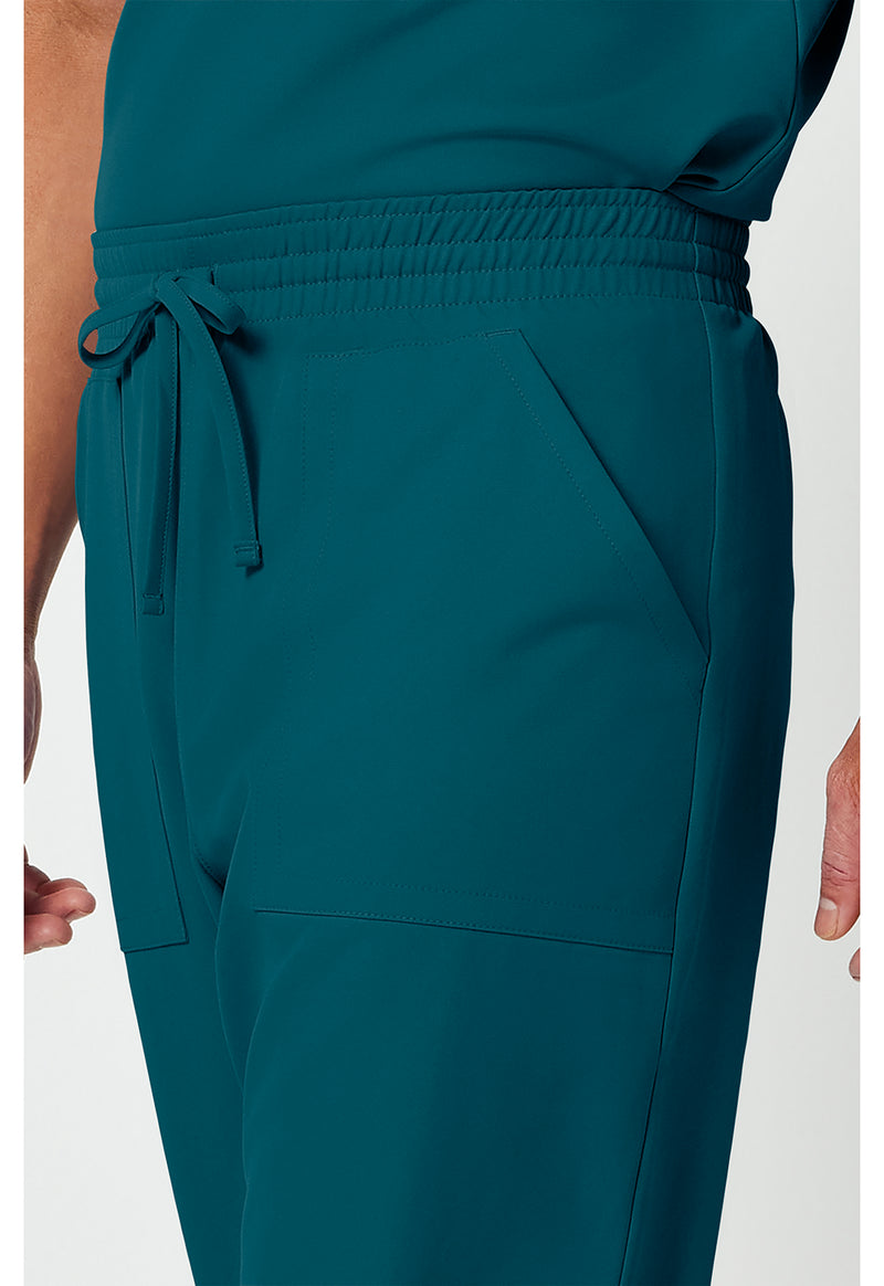 Caribbean Blue - Men's Mid Rise Jogger (View 4)