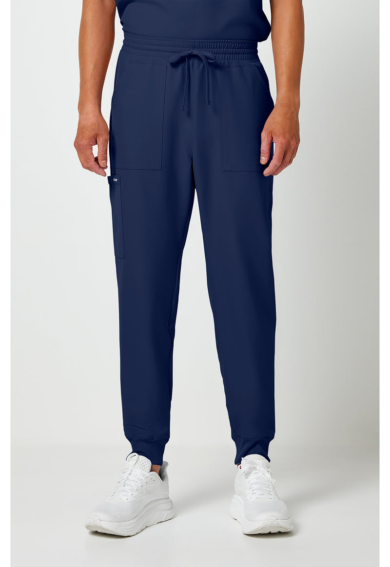 Navy - Cherokee WW Originals Ultra Men Scrub Pants - Front View