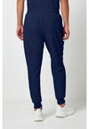 Navy - Cherokee WW Originals Ultra Men Scrub Pants - Back View
