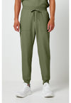 Olive - Cherokee WW Originals Ultra Men Scrub Pants - Front View