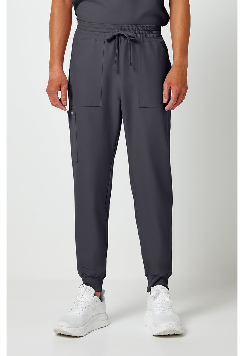 Pewter - Cherokee WW Originals Ultra Men Scrub Pants - Front View