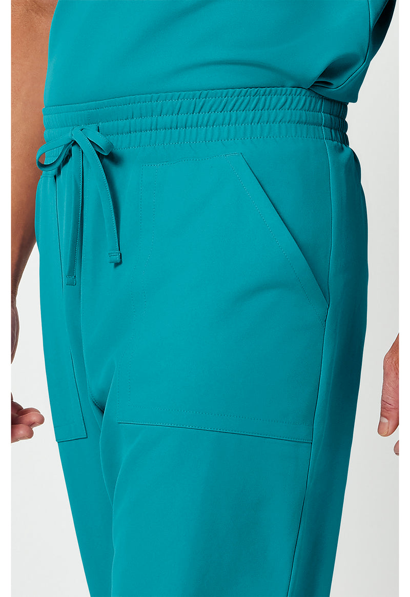 Teal Blue - Men's Mid Rise Jogger (View 4)