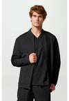 Black - Men's Zip Front Jacket