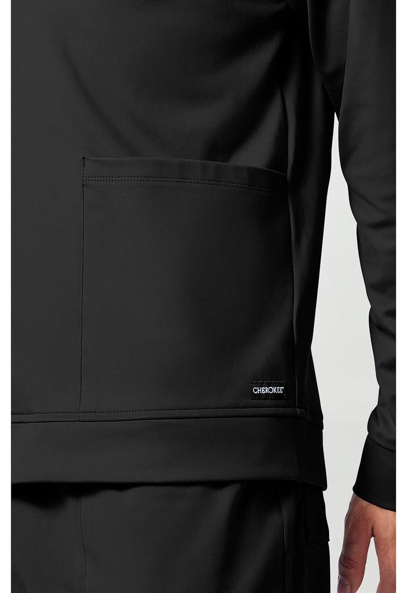 Black - Men's Zip Front Jacket (View 4)