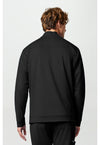 Black - Men's Zip Front Jacket (Back)