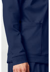 Navy - Men's Zip Front Jacket (View 3)