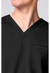 Black - Men's 3 Pocket V-neck Top (View 2)