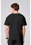 Black - Men's 3 Pocket V-neck Top (Back)