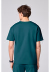 Caribbean Blue - Men's 3 Pocket V-neck Top (Back)