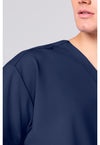 Navy - Men's 3 Pocket V-neck Top (View 3)
