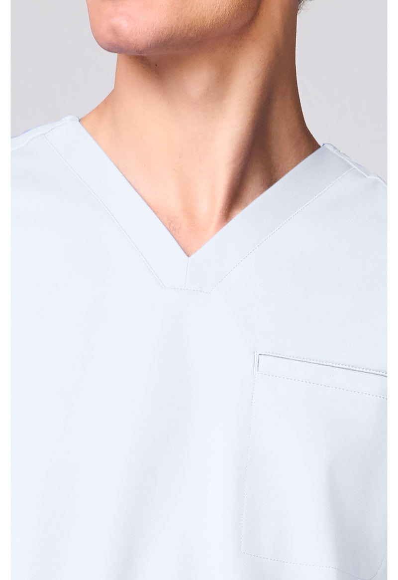 WHITE - Men's 3 Pocket V-neck Top (View 2)