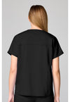 Black - Mandarin Collar Top (Back)
