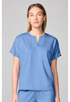 Ciel Blue - Mandarin Collar Top