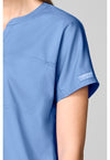 Ciel Blue - Mandarin Collar Top (View 3)