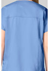 Ciel Blue - Mandarin Collar Top (View 4)