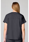 Pewter - Mandarin Collar Top (Back)