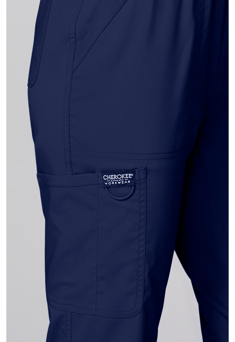 Navy - Flared Cargo Pant (View 3)