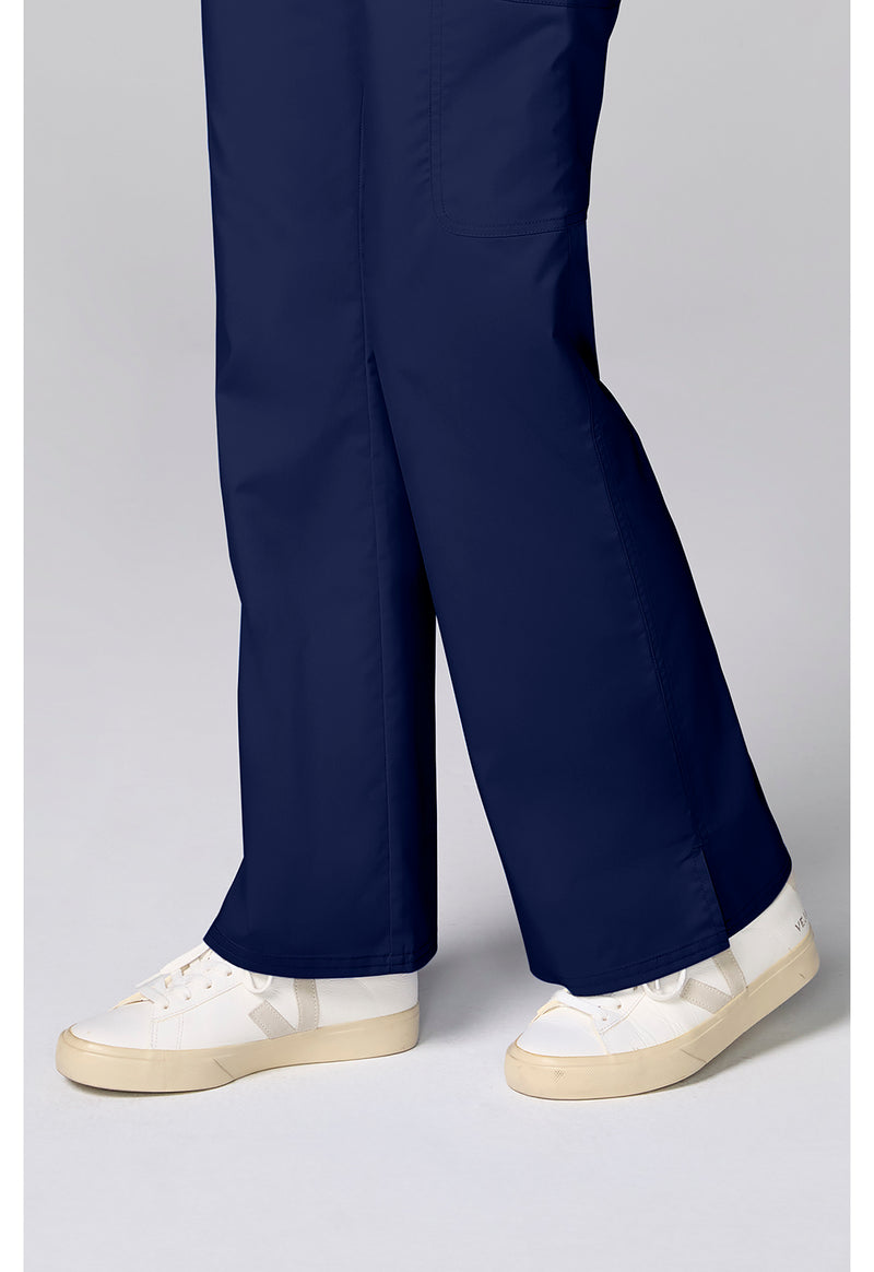 Navy - Flared Cargo Pant (View 4)