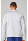 Heather Grey - Men's Fleece Jacket (Back)