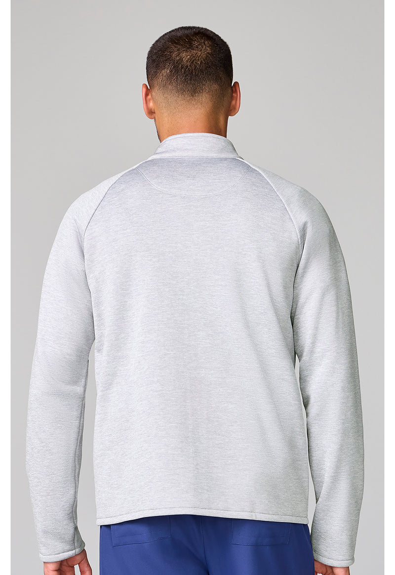 Heather Grey - Men's Fleece Jacket (Back)