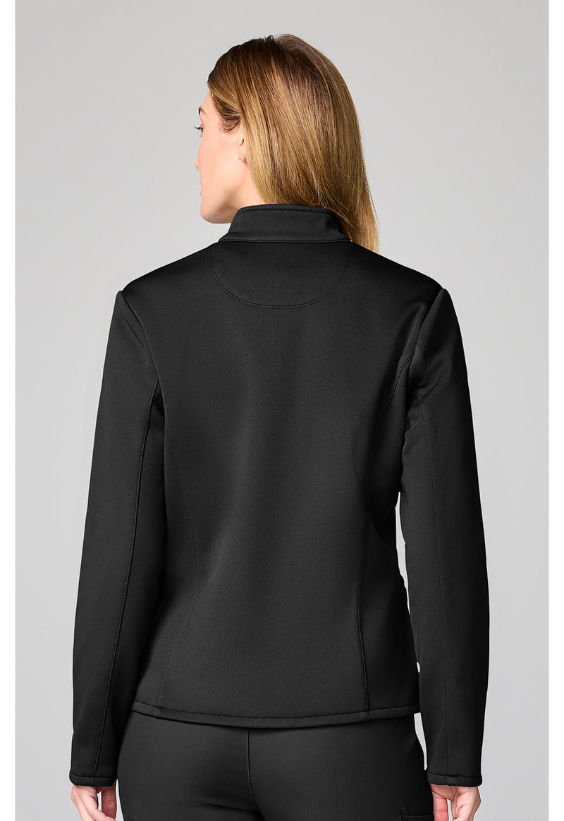 Black - Fleece Jacket (Back)