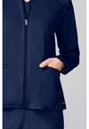 Navy - Fleece Jacket (View 4)