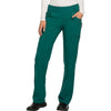 hunter green - Mid Rise Straight Leg Pull-on Pant