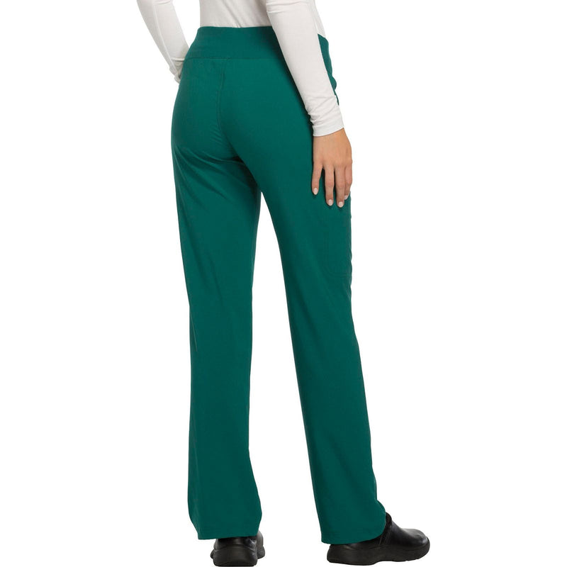 hunter green - Mid Rise Straight Leg Pull-on Pant
