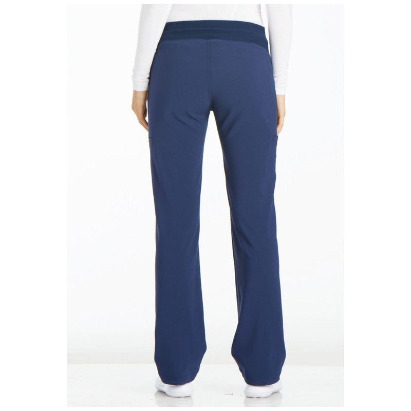 navy - Mid Rise Straight Leg Pull-on Pant