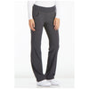 pewter - Mid Rise Straight Leg Pull-on Pant