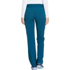 caribbean blue - Mid Rise Straight Leg Pull-on Pant