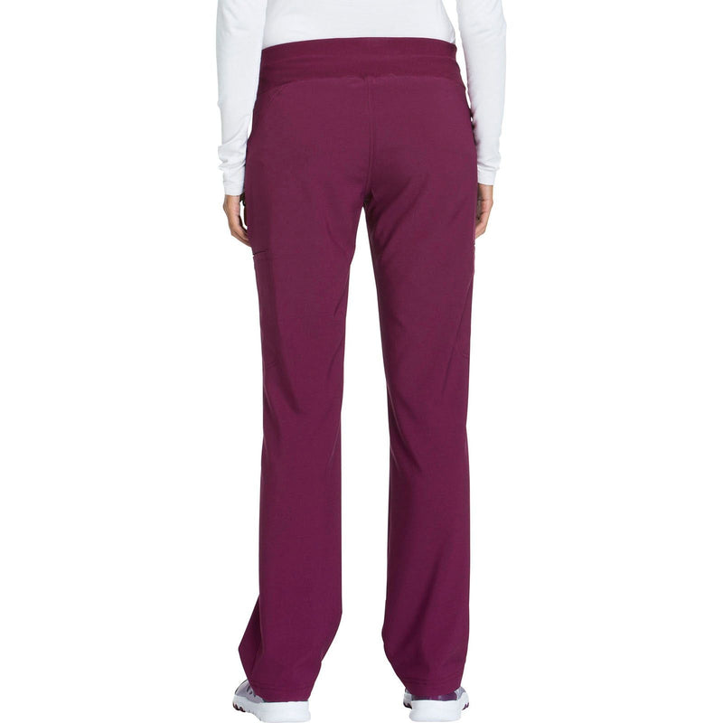 wine - Mid Rise Straight Leg Pull-on Pant