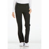 black - Mid Rise Straight Leg Pull-on Pant