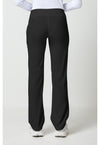 black - Mid Rise Straight Leg Pull-on Pant (Back)