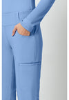 ciel blue - Mid Rise Straight Leg Pull-on Pant (View 4)