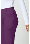 eggplant - Mid Rise Straight Leg Pull-on Pant (View 4)