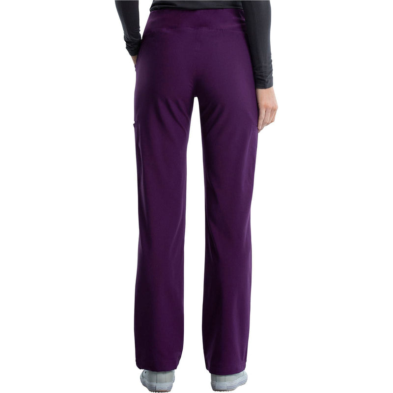 eggplant - Mid Rise Straight Leg Pull-on Pant