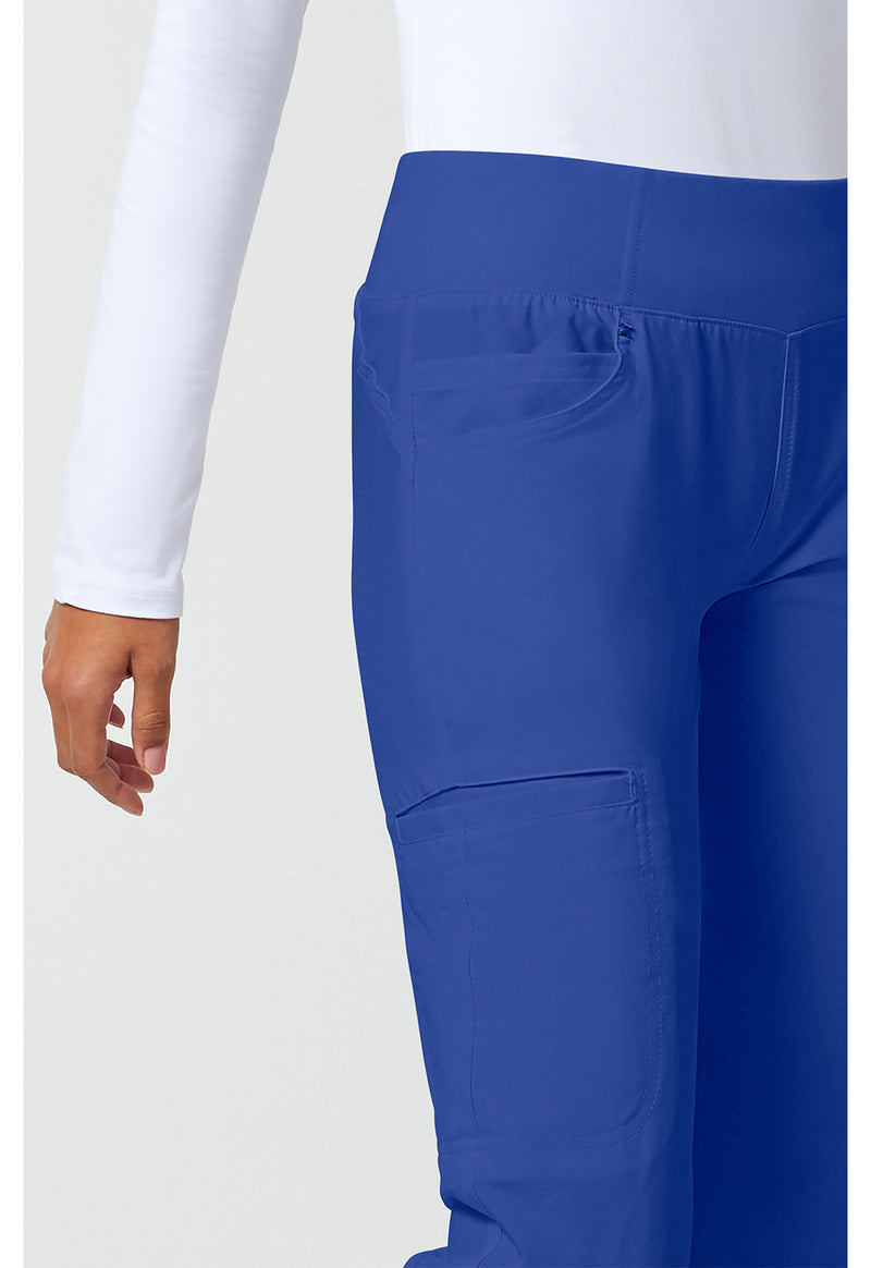 galaxy blue - Mid Rise Straight Leg Pull-on Pant (View 3)