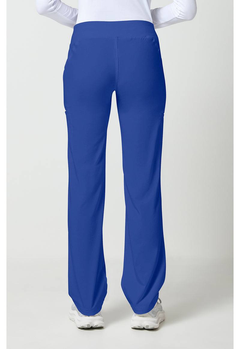 galaxy blue - Mid Rise Straight Leg Pull-on Pant (Back)