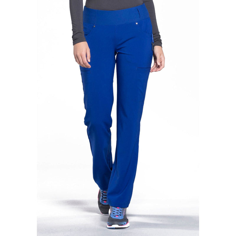 galaxy blue - Mid Rise Straight Leg Pull-on Pant