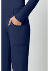 navy - Mid Rise Straight Leg Pull-on Pant (View 4)