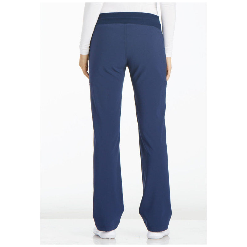 navy - Mid Rise Straight Leg Pull-on Pant