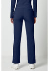 navy - Mid Rise Straight Leg Pull-on Pant (Back)