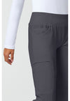 pewter - Mid Rise Straight Leg Pull-on Pant (View 3)