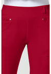 red - Mid Rise Straight Leg Pull-on Pant (View 2)