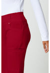 red - Mid Rise Straight Leg Pull-on Pant (View 4)