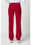 red - Mid Rise Straight Leg Pull-on Pant (Back)
