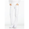 white - Mid Rise Straight Leg Pull-on Pant